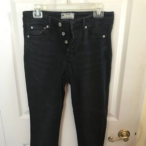 Free people dark grey skinny jeans